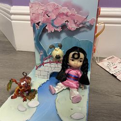 Disney Mulan Dolls With Accessories And Travel Case