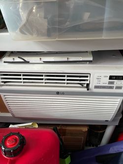 Air conditioner LG window unit.