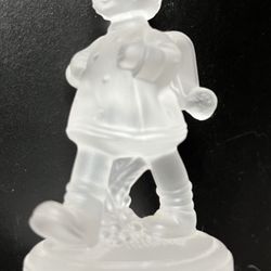HUMMEL CRYSTAL COLLECTION Goebel paperweight figurine sculpture vintage School Girl West Germany