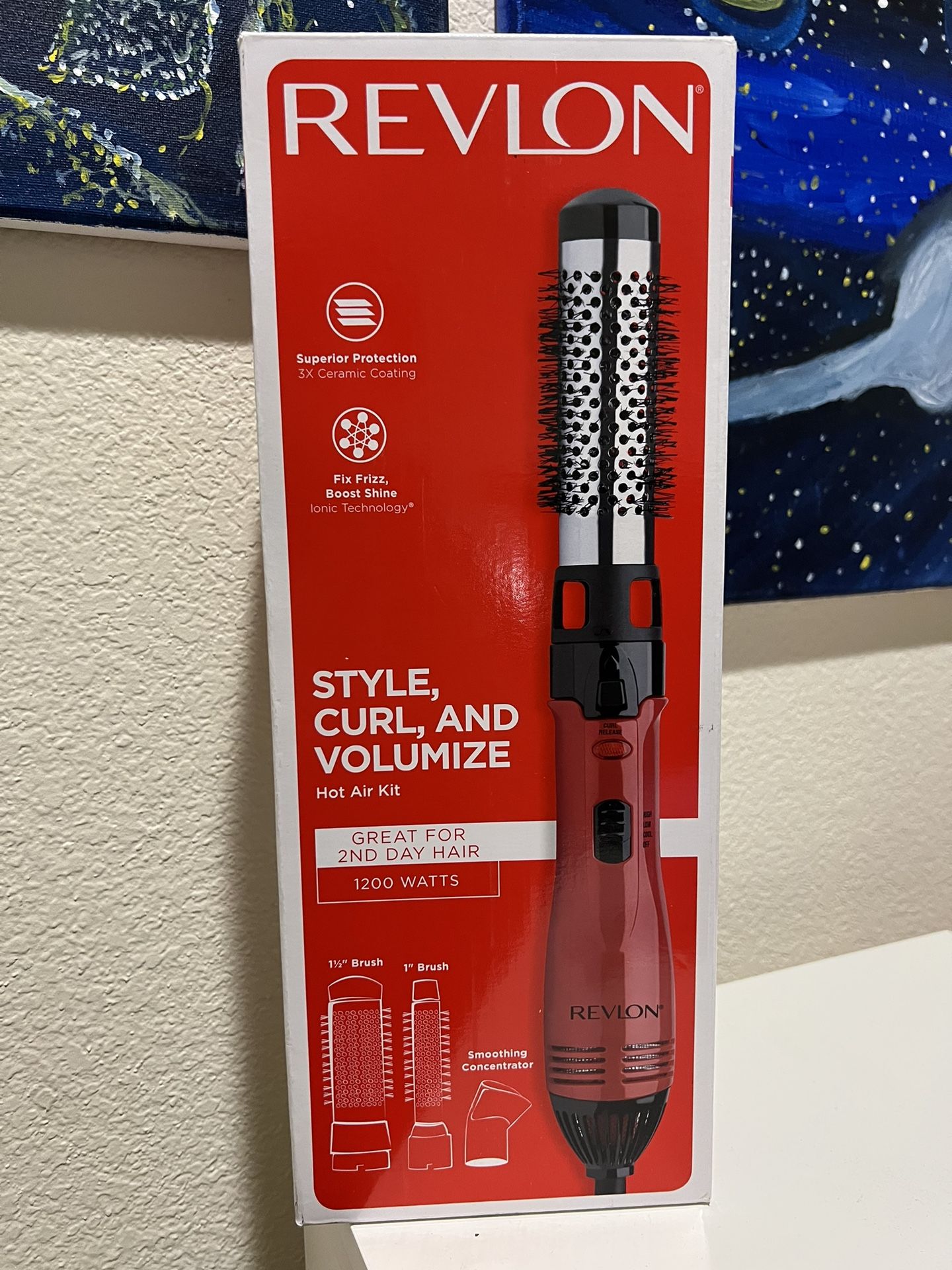 Revlon 1200W Perfect Style Hot Air Kit | Style, Curl, and Volumize, 3 Piece  Set