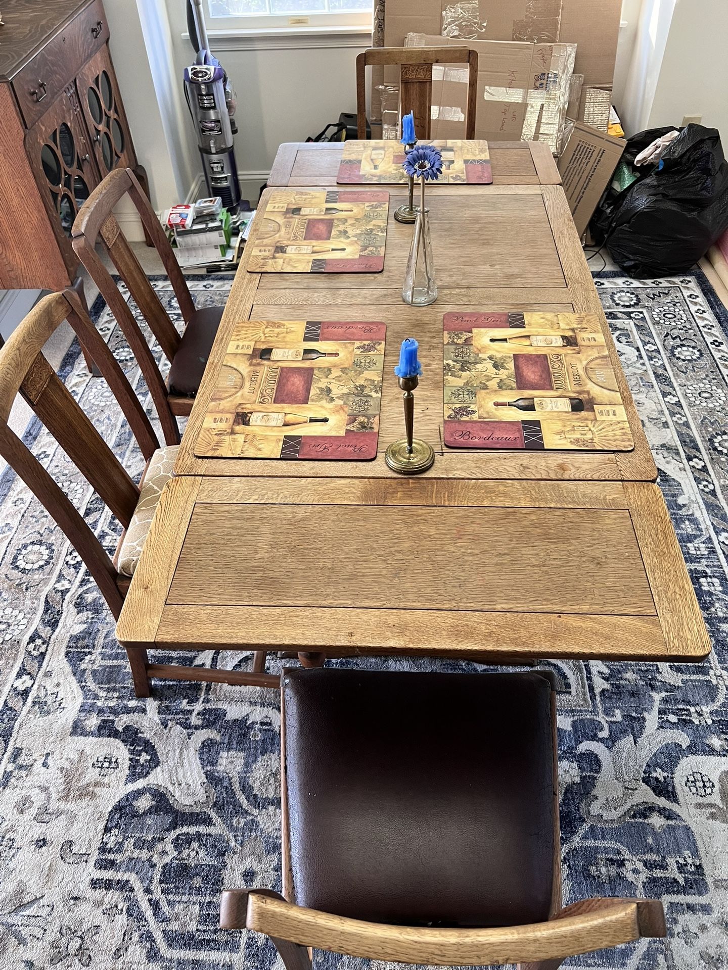 Best offer By Monday 11/17!!! English Pub table With Built in Extender & 4 Chairs