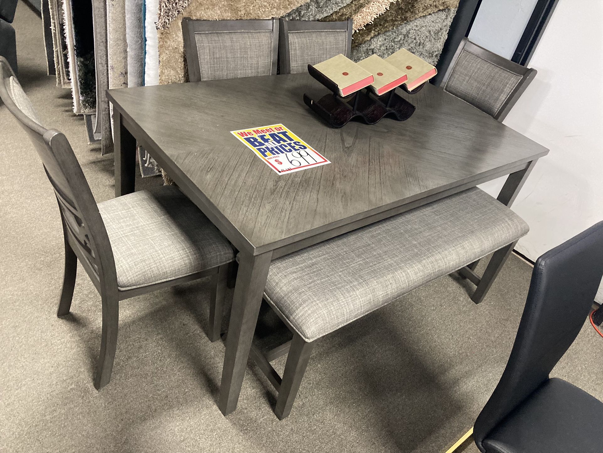 Dining Set! $599! Easy Financing! 🧡☎️✨