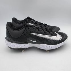 Nike Alpha Huarache Elite 4 Low 'Black Dark Smoke Grey' Baseball Cleats Men's Size 8, 9