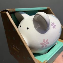 Piggybank With Flowers 