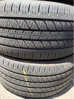 (2) 255/45R19 PAIR OF USED TIRES CONTINENTAL 50% LIFE !!