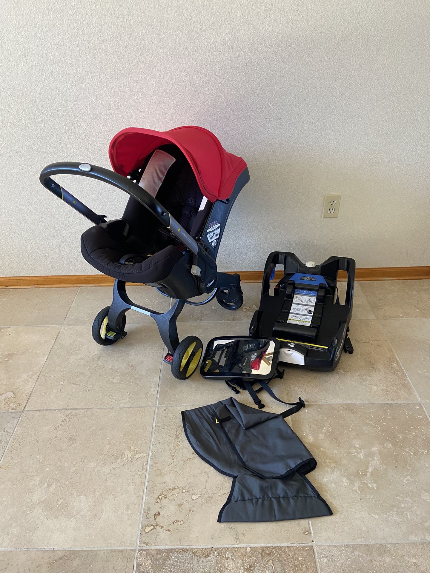 Doona Stroller With Base Red