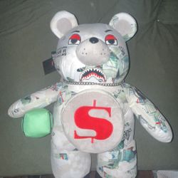Spray ground ferocious teddy bear backpack