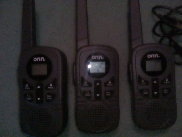3 Onn Walkie Talkies 25 Miles Reaching Radius
