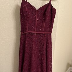 8 Burgundy Formal Dress