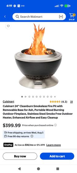 Cuisinart 24 in Smokeless Firepit