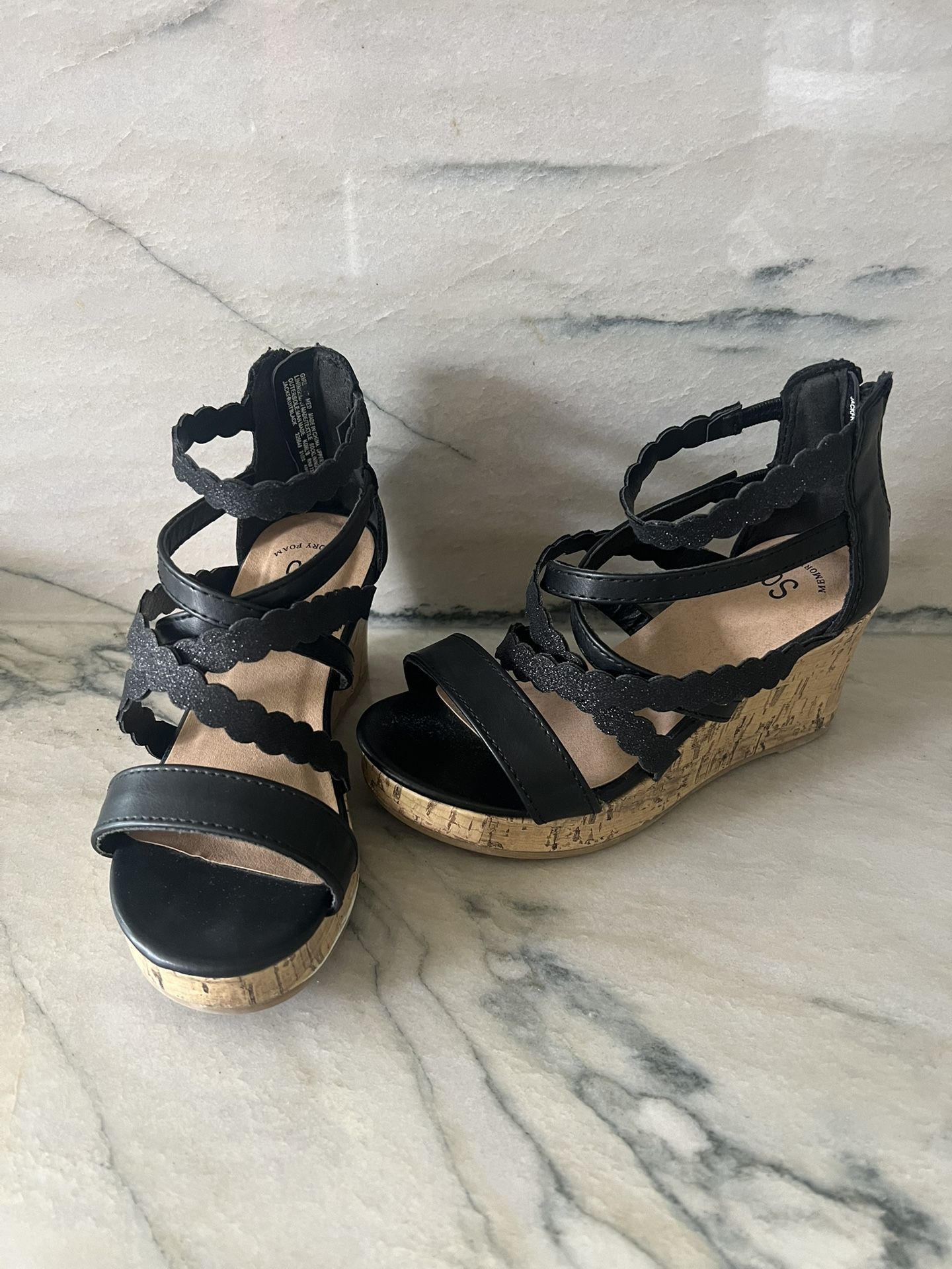 Girls Wedge Sandals - Size 13