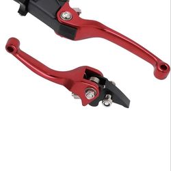 Red Motorcycle Brake Clutch Levers 22mm Folding Universal Dirt Pit Bike ATV