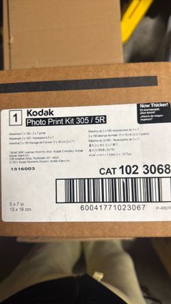 Kodak Photo Print Kit 305 / 5R ~ 5x7 Prints
