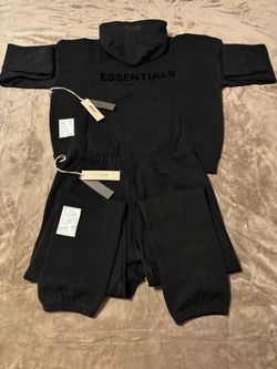 NEW Fear of God Essentials Black Cuffed Bundle (Size Small) 100% Authentic✅