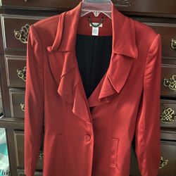 Red Velvet Coat Size M