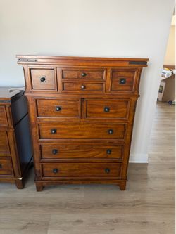Solid wood dresser