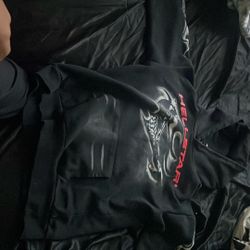 Hellstar Airbrushed Skull Hoodie Small