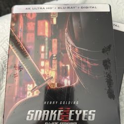 Snake eyes Gijoe Origins Blue Ray