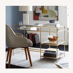 West Elm Gold Desk