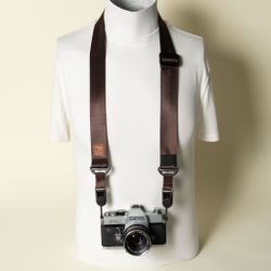 Chocolate Brown Adjustable Camera Strap – 30-50" Peak Design Anchors 1.25" wide