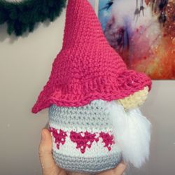 Hand Made Crochet Gnome