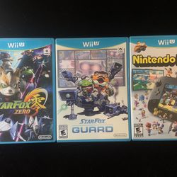 Nintendo Wii U Game Lot of 3(STARFOX ZERO STARFOX GUARD NINTENDO LAND)