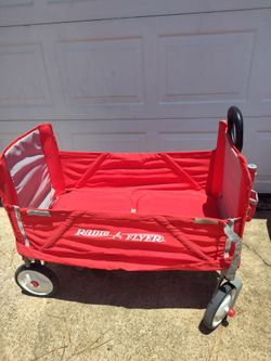 Folding radio FLYER wagon for children