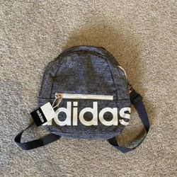 New adidas mini linear backpack gray rose gold