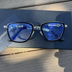 Chrome Heart Blue Tint Glasses 