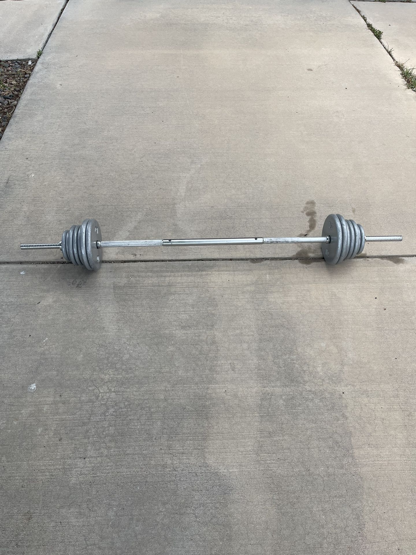 80 Lbs Weight Set + Bar $80