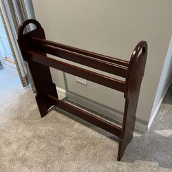 Solid Wood Towel Drying Rack – Freestanding Bathroom Towel Rack