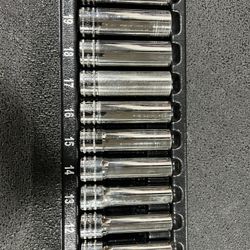 SnapOn 1/2” Chrome 6 Point Socket Sets, Deep & Shallow (2 Sets)