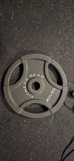 two 45 lbs plates