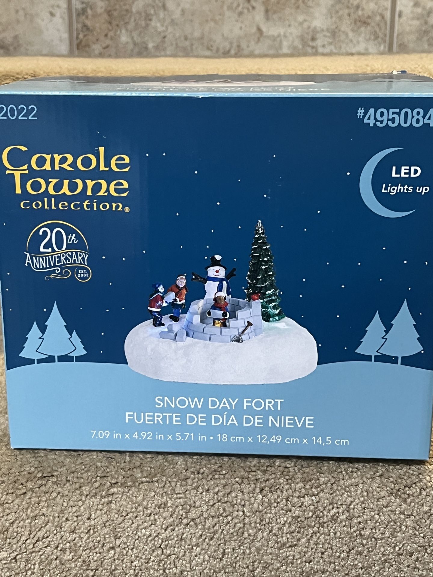 Carole Towne 2022 Snow Day Fort -20th Anniversary- Christmas Village -New