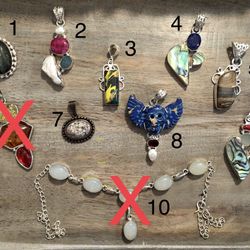 NEW Gemstone and Fossil Pendants and Necklaces