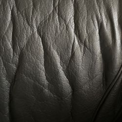 Black leather Single Couch