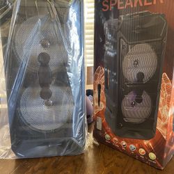 2 6.5 Inch Portable Bluetooth Speaker New $55