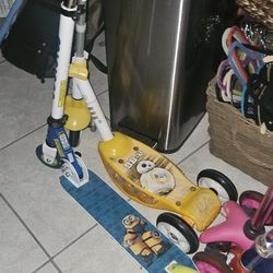 4 CHILDREN SCOOTERS $10  EACH