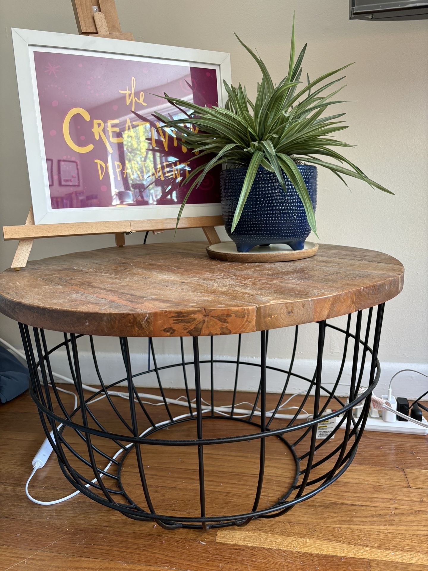 Basket Weave Side Table