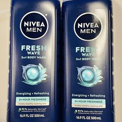 Nivea Men 3-in-1 Fresh Wave Body Wash