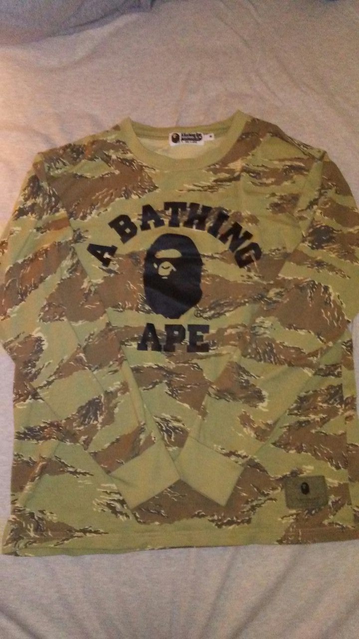 Bape tiger camo long sleeve