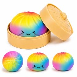 Rainbow Dumpling Squishy Toy Set