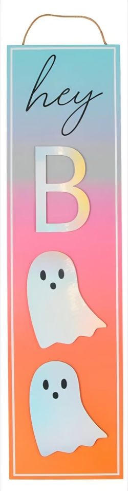 Halloween BOO Vertical Plaque, 1 ct - Assorted