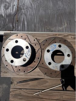 5 Lug drilled and slotted rotors