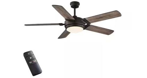 Blakeridge 60 in. White Color Changing LED Bronze Indoor/Outdoor Ceiling Fan with Light and Remote
