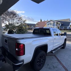 Rough Country Hard Tri-Fold Flip-Up Truck Bed Tonneau Cover for Chevy Silverado & GMC 1500/2500HD/3500HD (2014-2019) - Fits 6'7" (78.8-78.9") Bed with