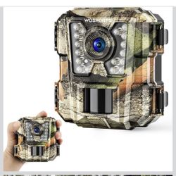 WOSPORTS Mini Trail Camera 24MP 1080P HD Game Hunting Camera Motion Activated