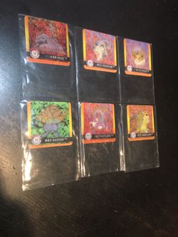Rare & Collectible Holographic Evolving Pokemon Square Cards - Original Set from 1999 Premier Edition Nintendo & Artbox Collaboration!!
