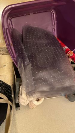 Plastic Vinyl Ribbed Floor Runner 27”x10 Ft