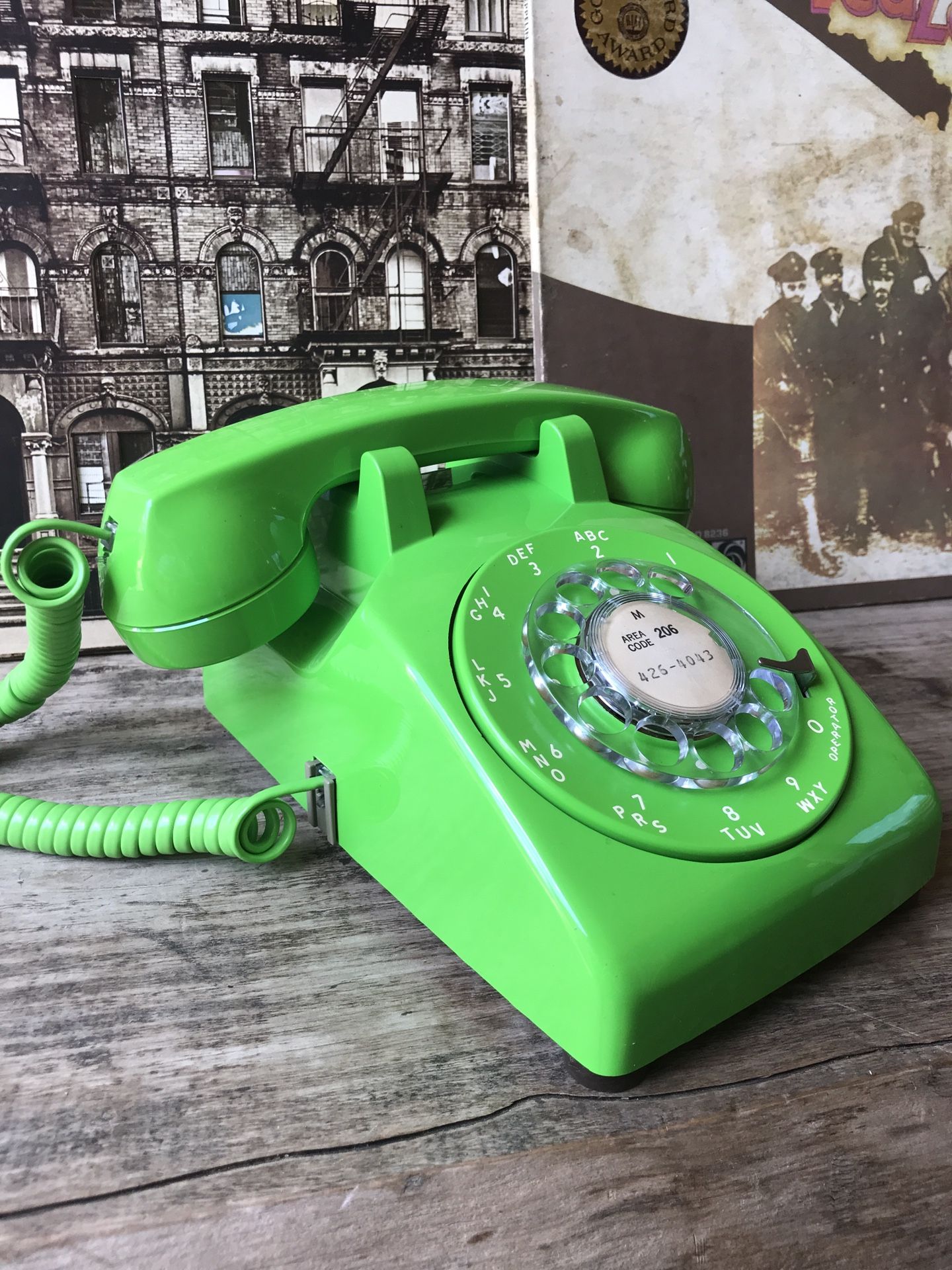 Authentic Lime Green Stromberg-Carlson Tabletop Rotary Dial Telephone